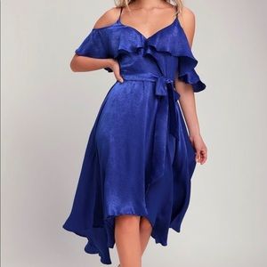 Lulu’s Layla Satin Dress Size Large